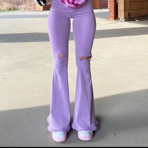Fashion nova Lavender Flare Jeans